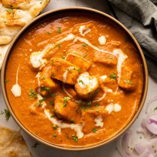 Authentic Paneer Butter Masala at Bagara Indian Kitchen in Calgary